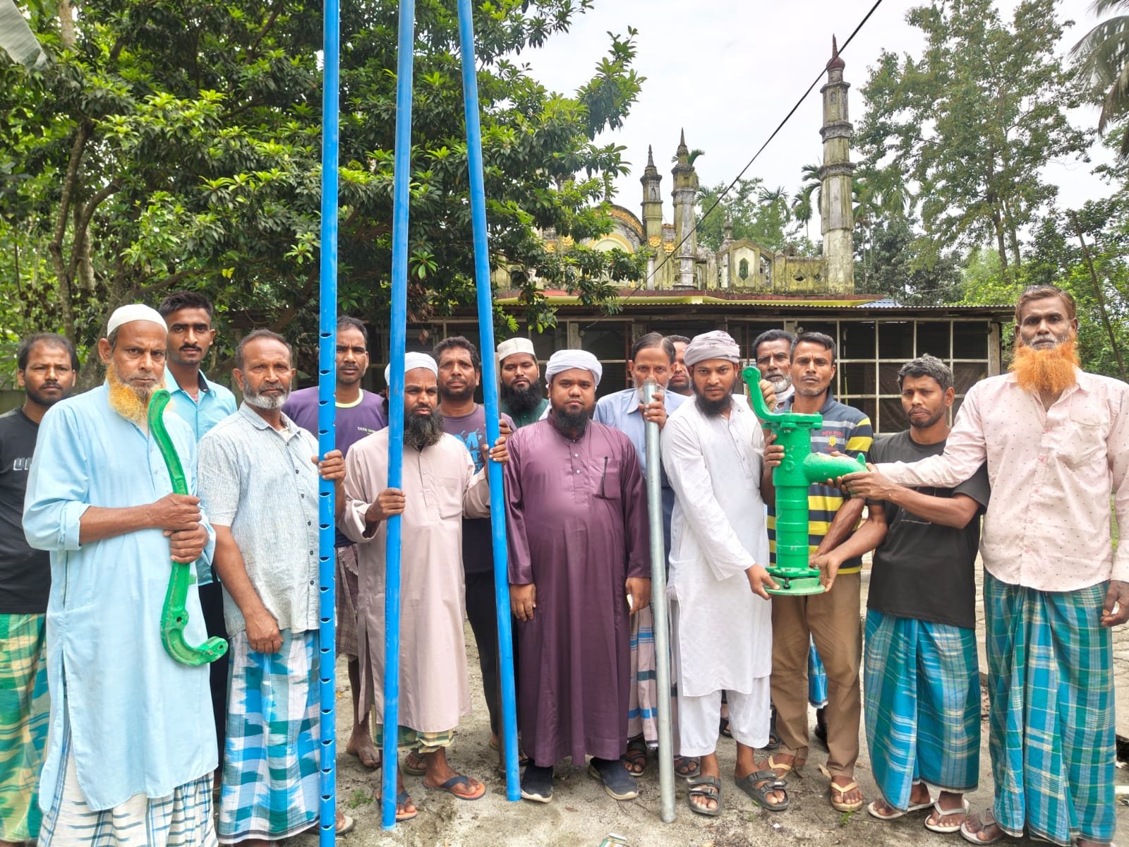 Clean Water Hand Pump Distribution at Village Mosque