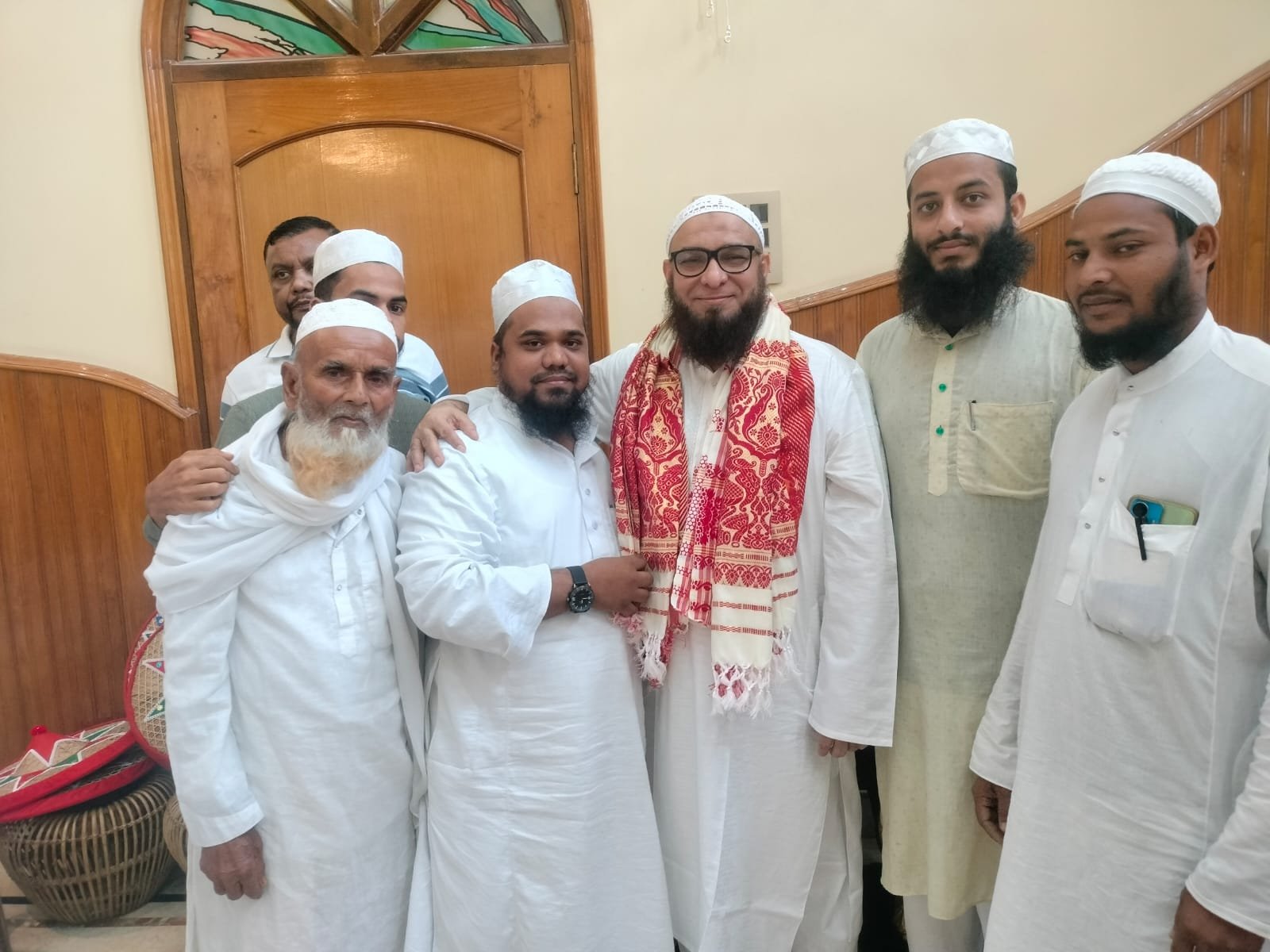 Respected Ulama Leadership with Traditional Assamese Gamusa